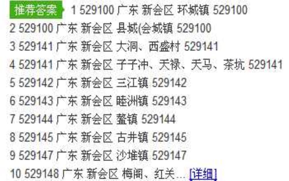 江门邮政编码: 江门各个区县的邮编都一样吗?