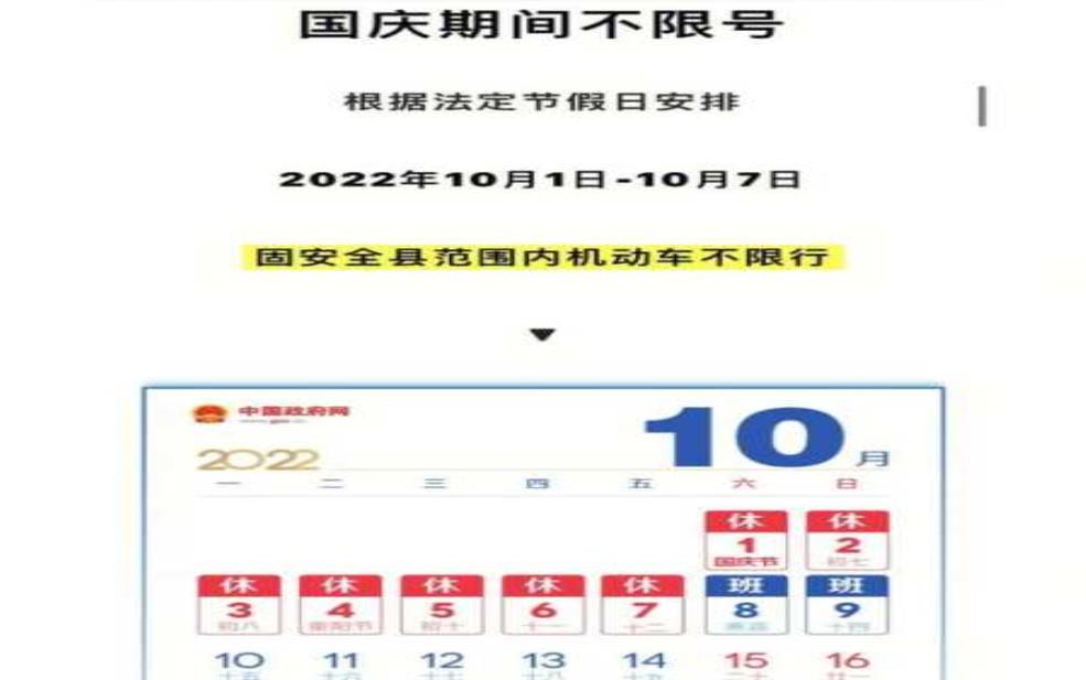 固安限号查询7月份:都包括哪些路段?