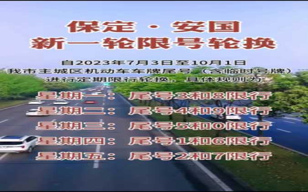 安国市限号:单双号还是尾号?