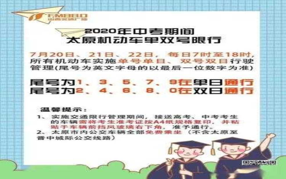 榆次五月限号查询:今天几号车不能上路?