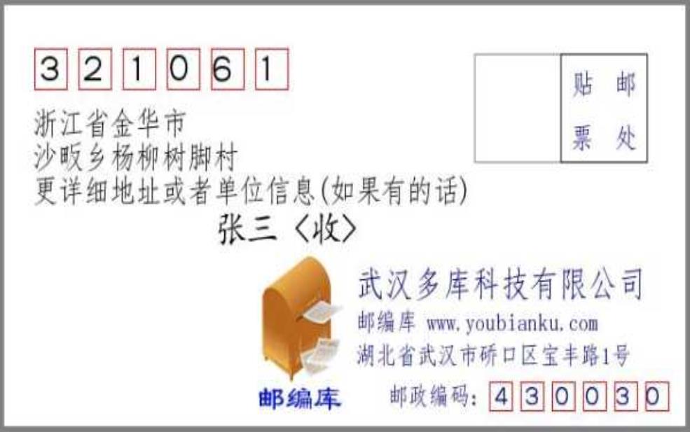 金华邮编,金华市下属的各个区县都有不同的邮编吗