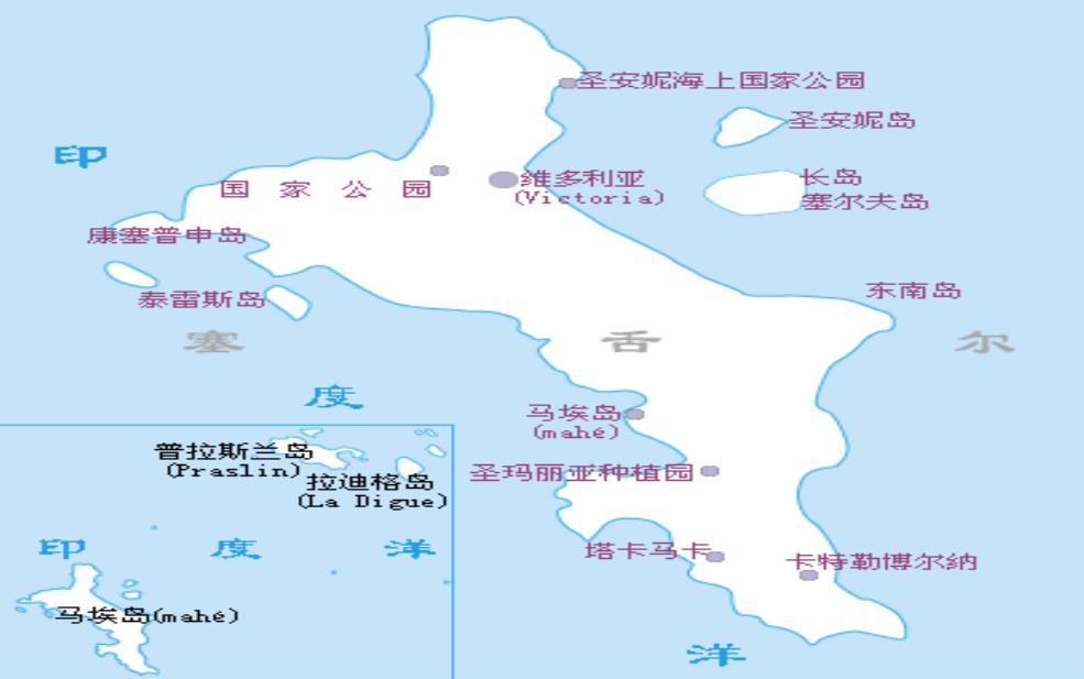  塞舌尔地图位置：真的像芝麻粒吗？ 
