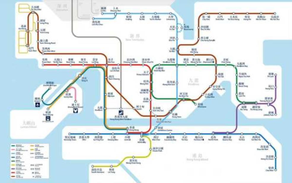  香港地铁线路,哪条路线最适合观光 