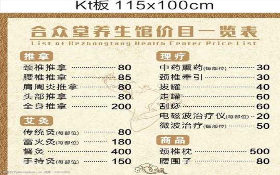 附近的按摩:价格又合适的?