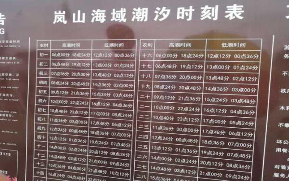 乳山银滩潮汐表, 赶海要带什么工具