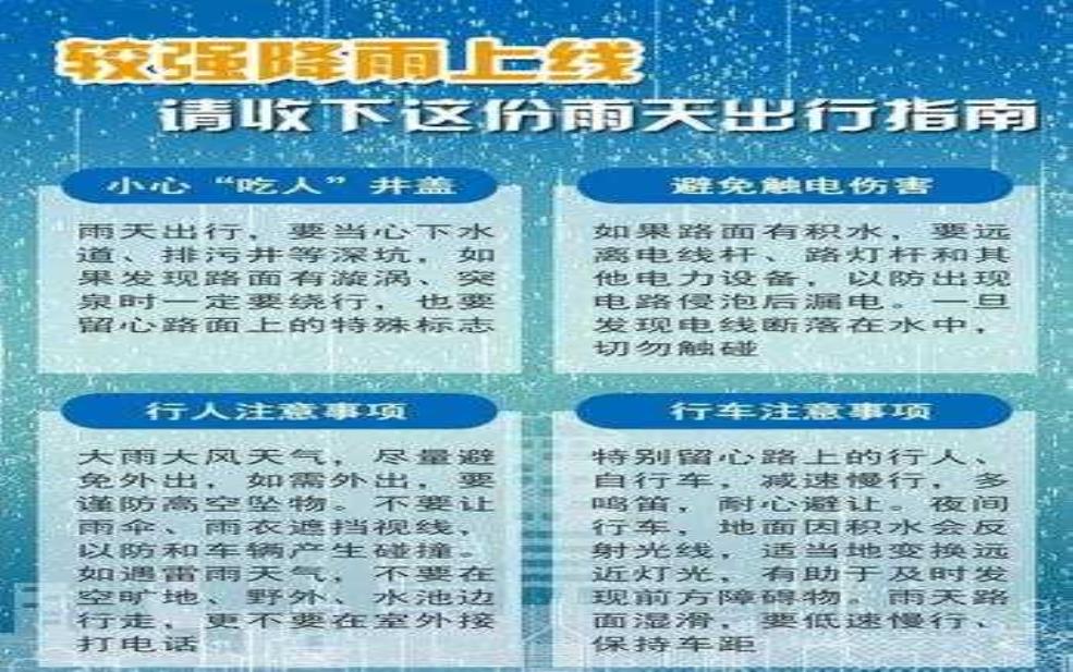  天气变冷下雨通告, 如何做好出行准备？ 
