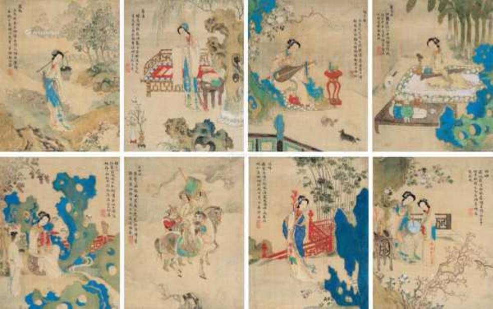  唐伯虎八美图, 传达了哪些艺术思想？ 
