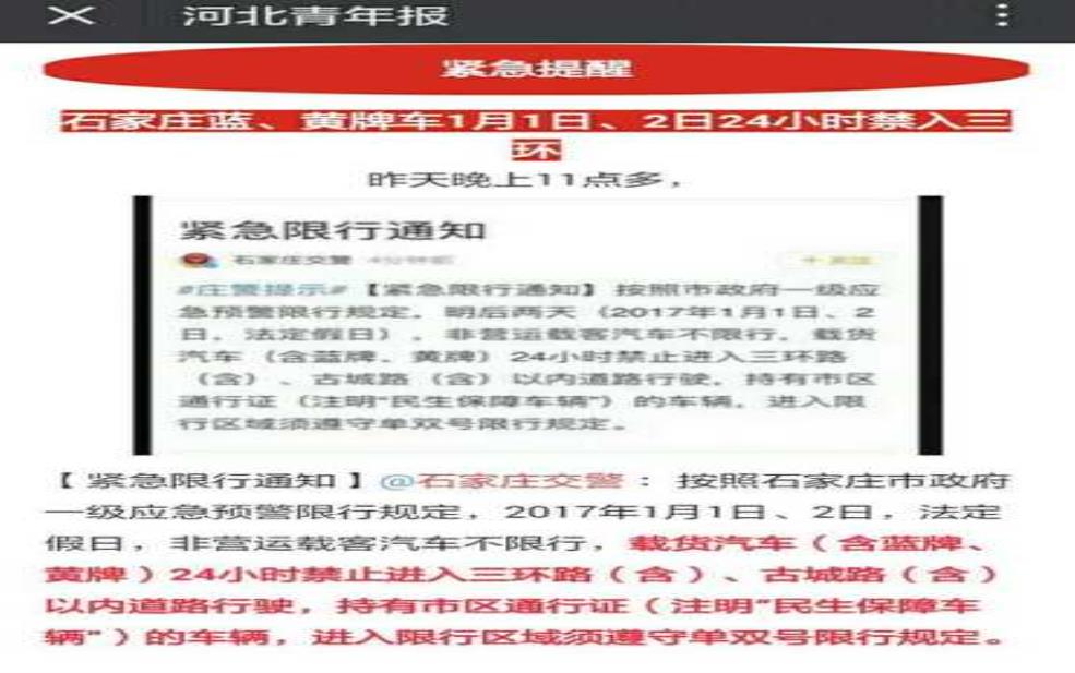  石家庄限行抓拍，如何避免被罚款？ 
