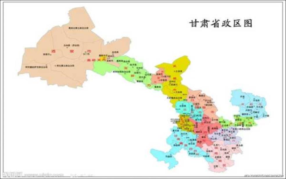 甘肃地图全图可放大, 带你探索美丽甘肃