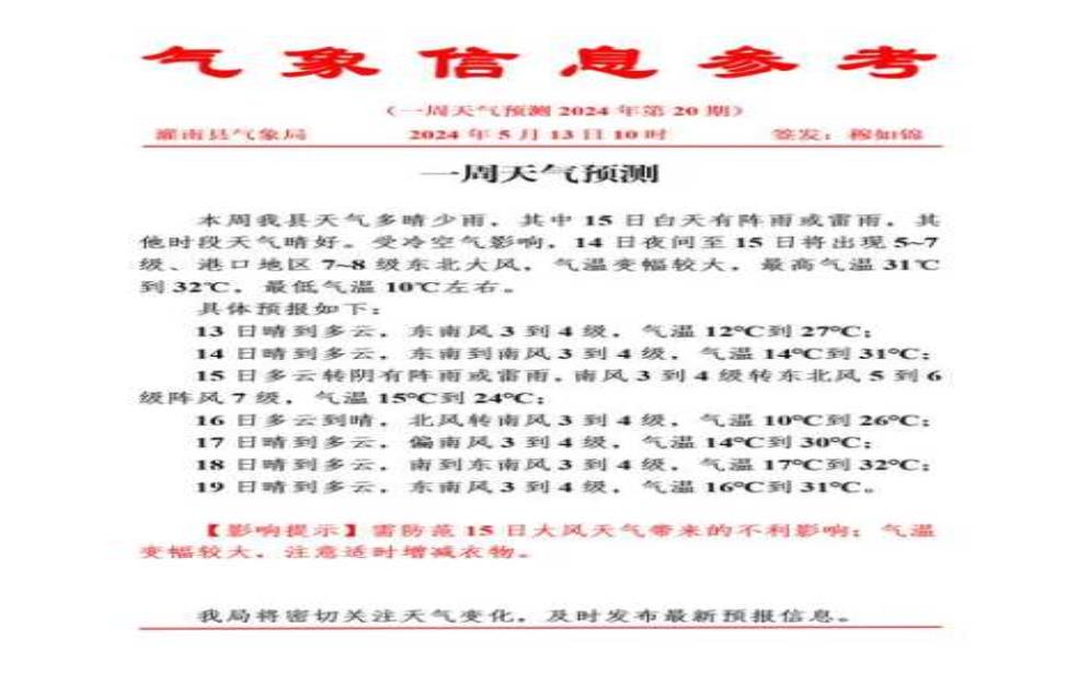  日照市五莲县天气, 未来一周天气预报如何？ 