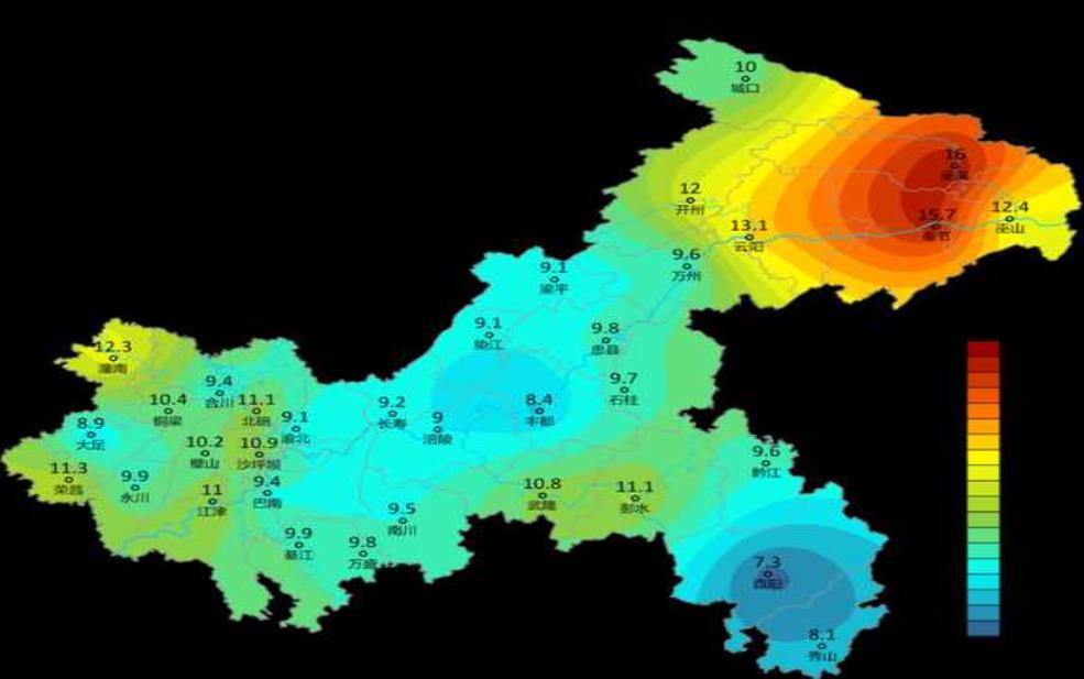  重庆市双福天气, 今日气温及预报详解 