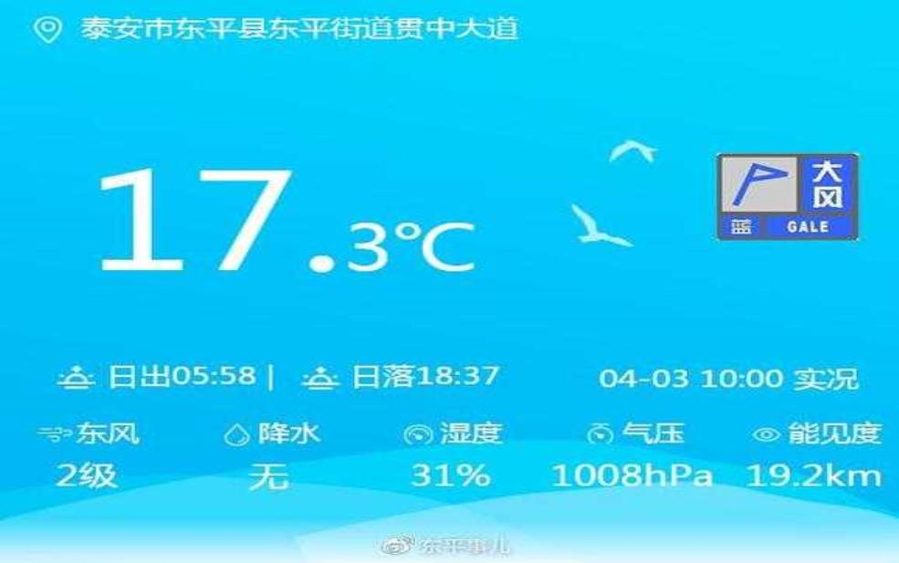  东平县天气预报, 今天和明天的气象更新如何？ 
