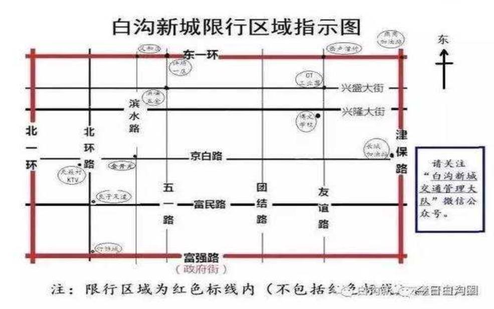  白沟限号区域，如何避免处罚和拥堵？ 