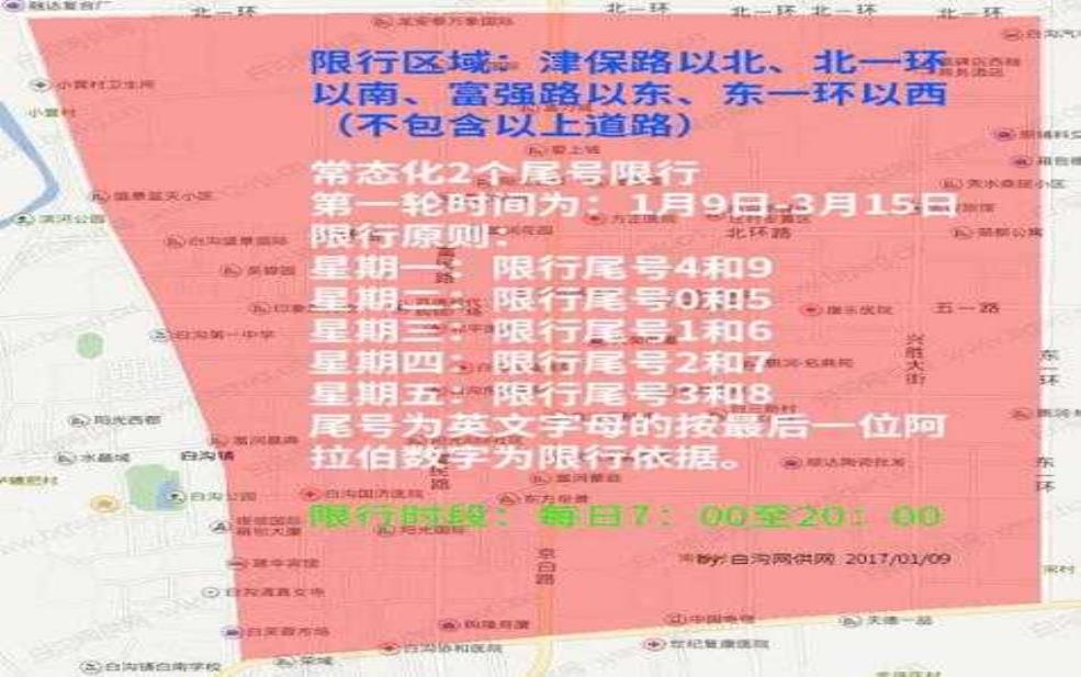  白沟限号吗，限行政策有什么变化？ 