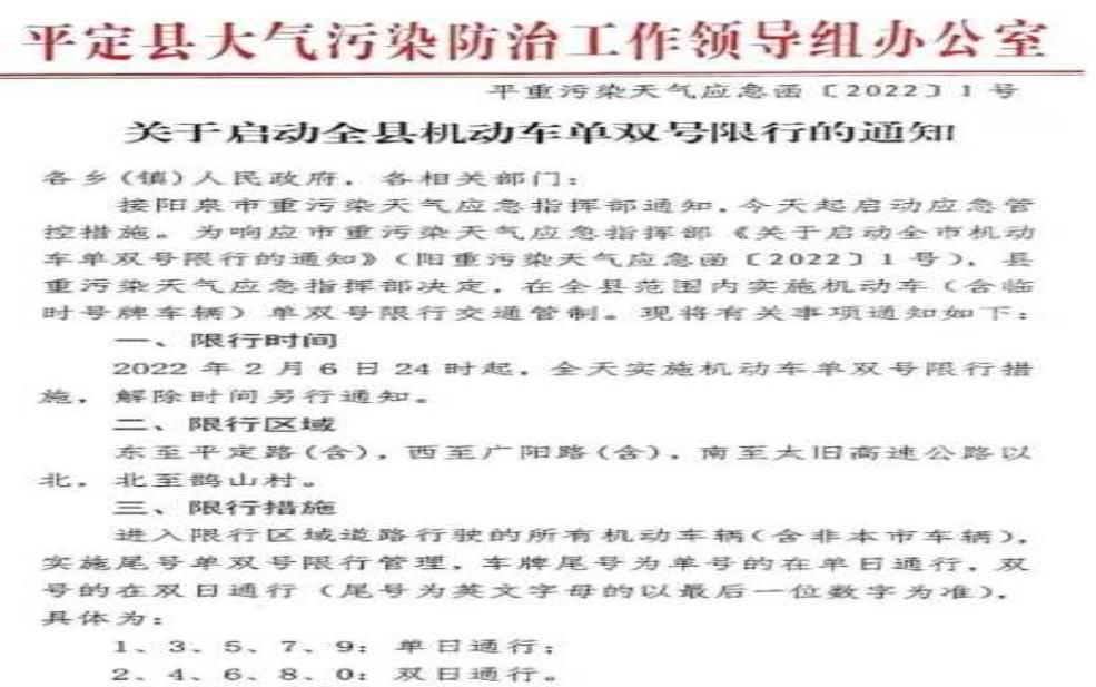 阳泉市限号吗,今日限号政策及影响解析