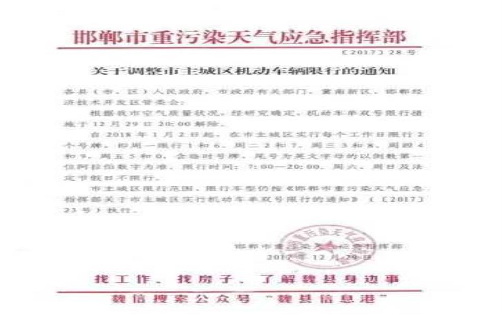 魏县限号政策,如何影响您的出行计划?