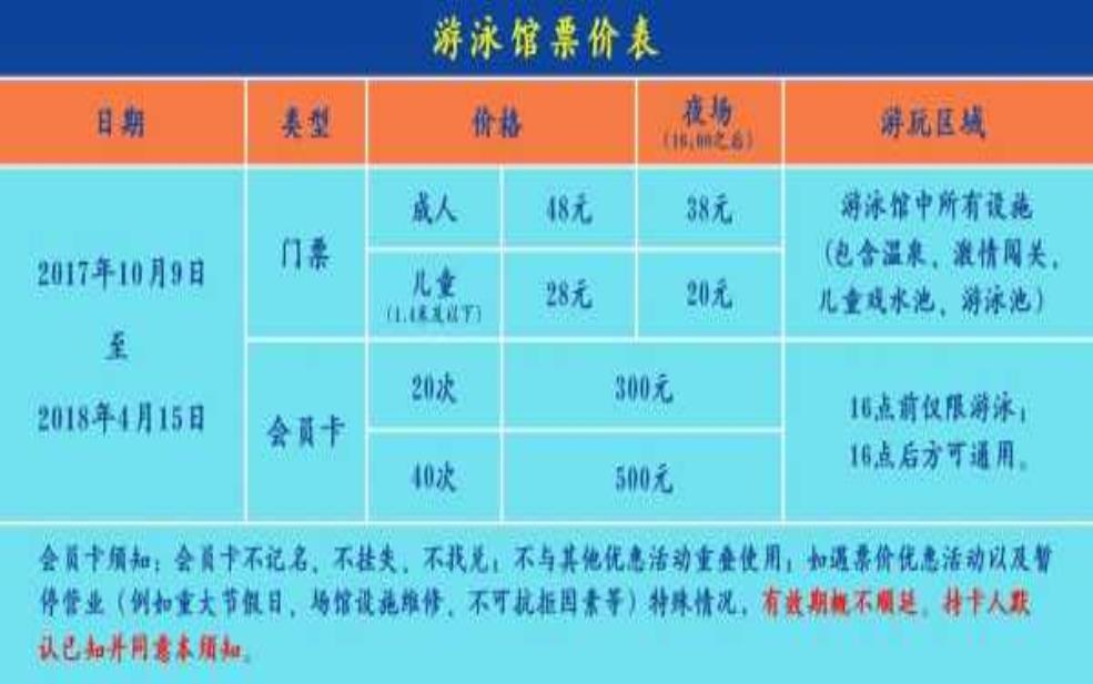  长江之歌游泳馆门票,如何购买最划算？ 