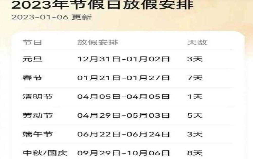 放假时间表_了解2025年的放假安排 