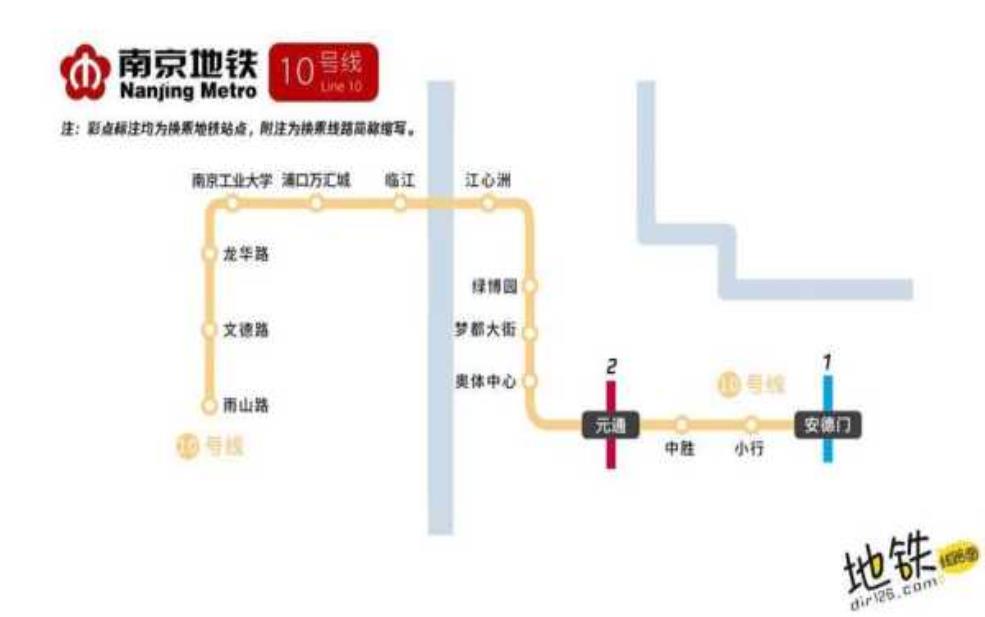  南京地铁十号线线路图_全方位解析及站点信息 