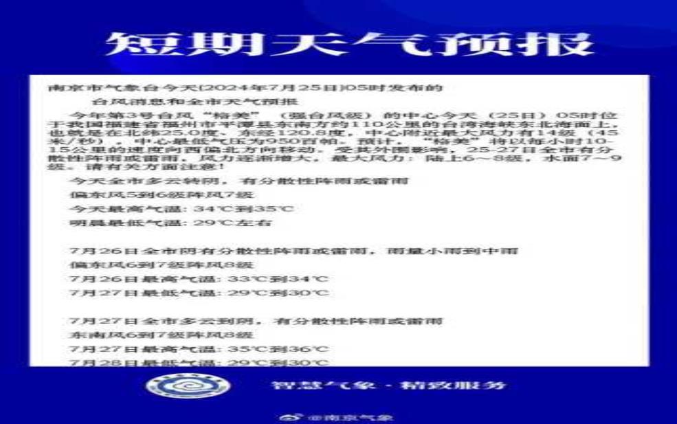 南京天气每小时_如何准确预报?