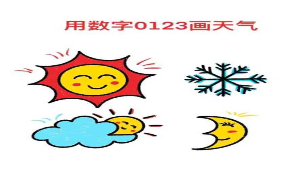  天气卡通简笔画图片大全_轻松学会绘画技巧 